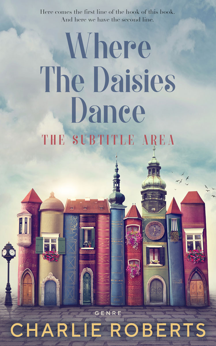 2D view of Premade Children's Book Cover - Pumice