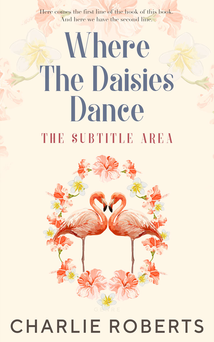 2D view of Premade Romance Book Cover - Linen