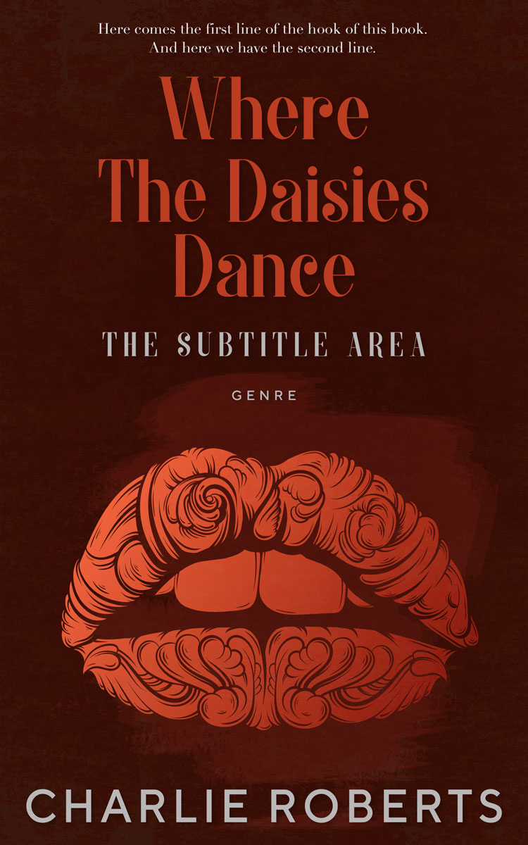 2D view of Premade Abstract Book Cover - Rebel