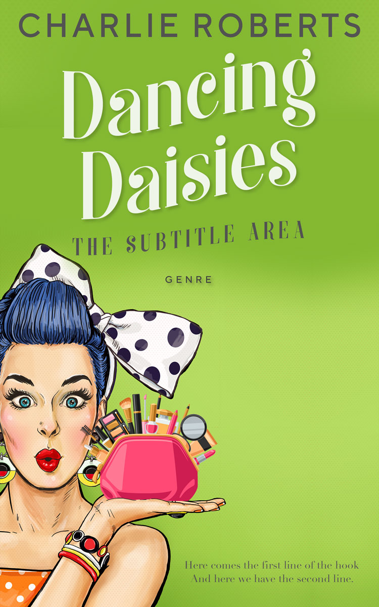 2D view of Premade Chick Lit Book Cover - Sushi