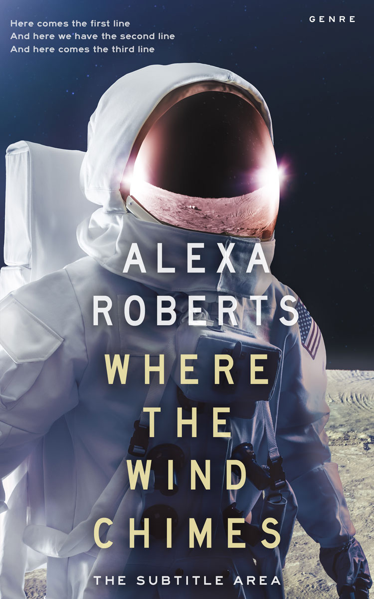 2D view of Premade Science Fiction Book Cover - Ebony Clay