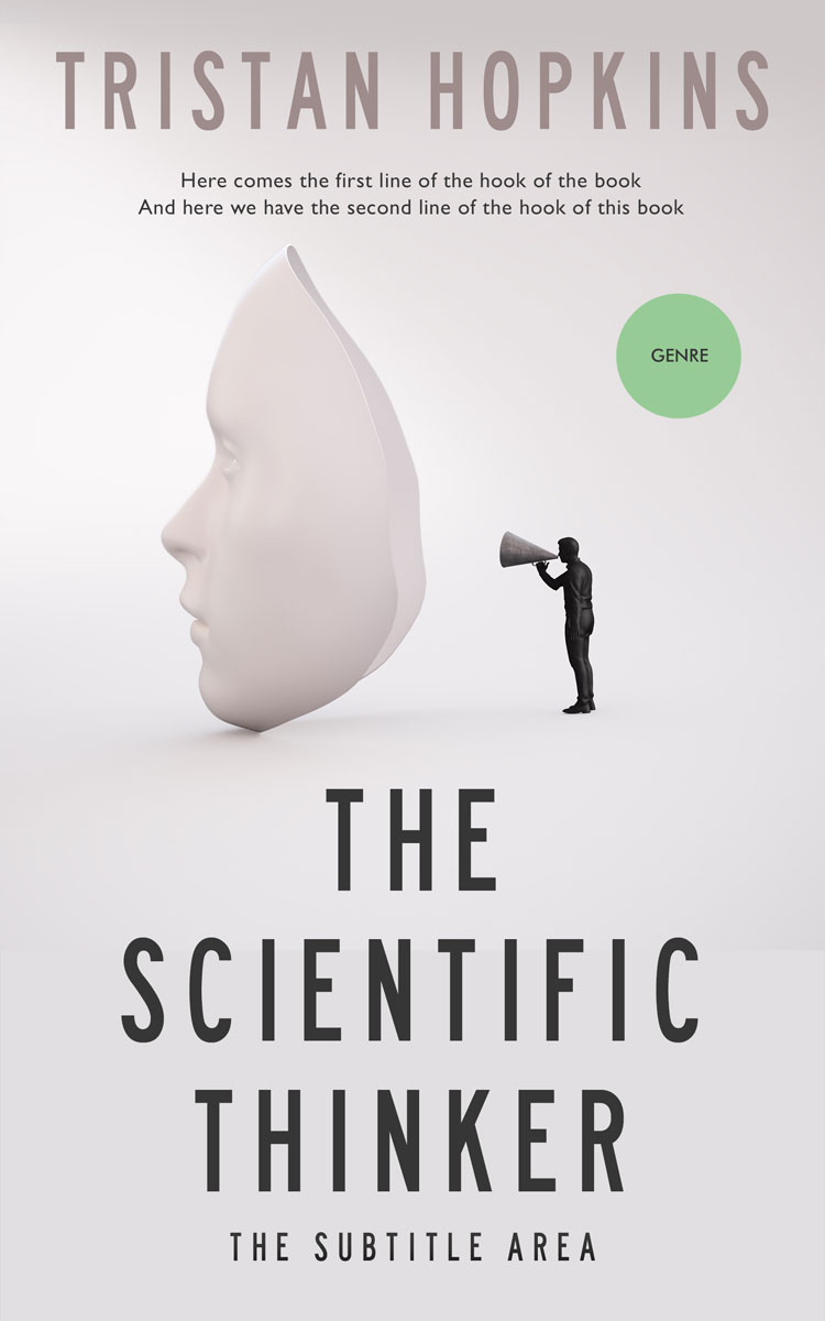 2D view of Premade Health & Mind & Body Book Cover - Bon Jour