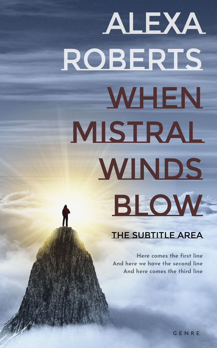 2D view of Premade Self-Improvement & Self-Help Book Cover - Cadet Blue