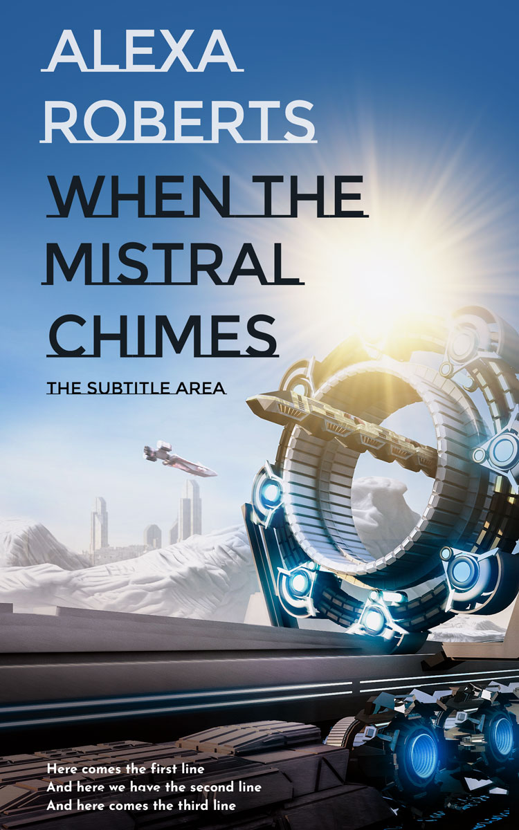 2D view of Premade Science Fiction Book Cover - Kashmir Blue