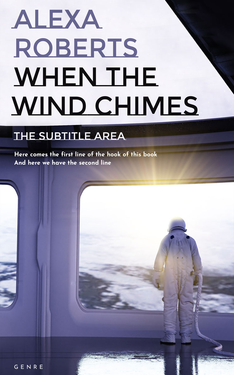 2D view of Premade Science Fiction Book Cover - Mulled Wine