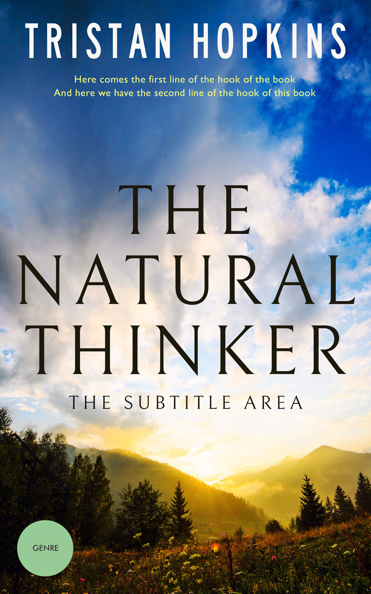 2D view of Premade Nature Book Cover - White Rock