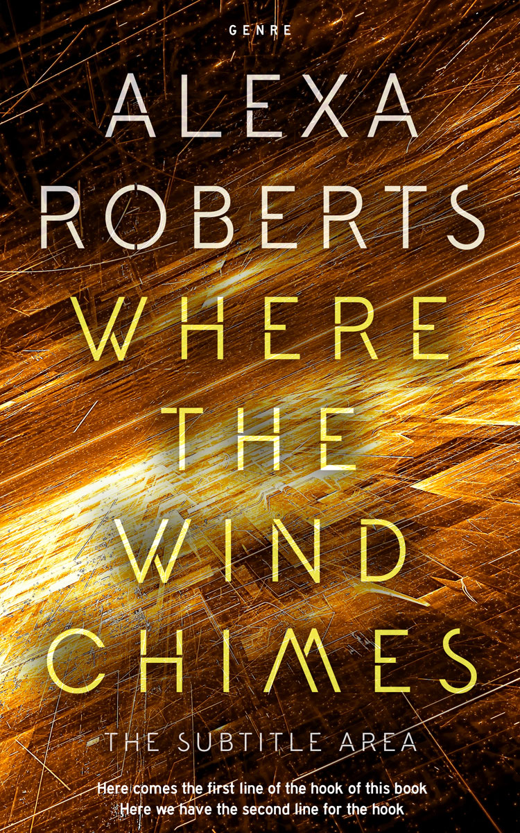 2D view of Premade Science Fiction Book Cover - Bronze