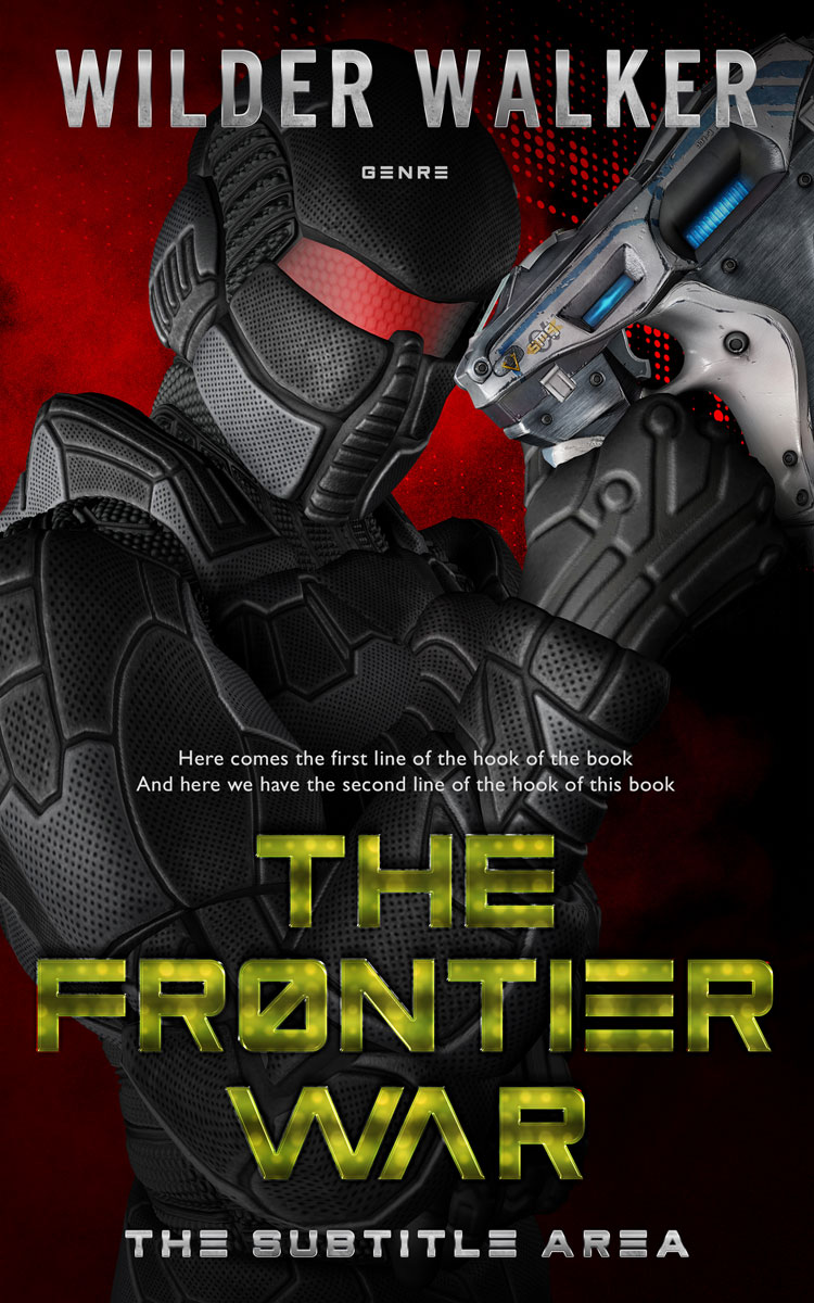 2D view of Premade Science Fiction Book Cover - Cocoa Brown