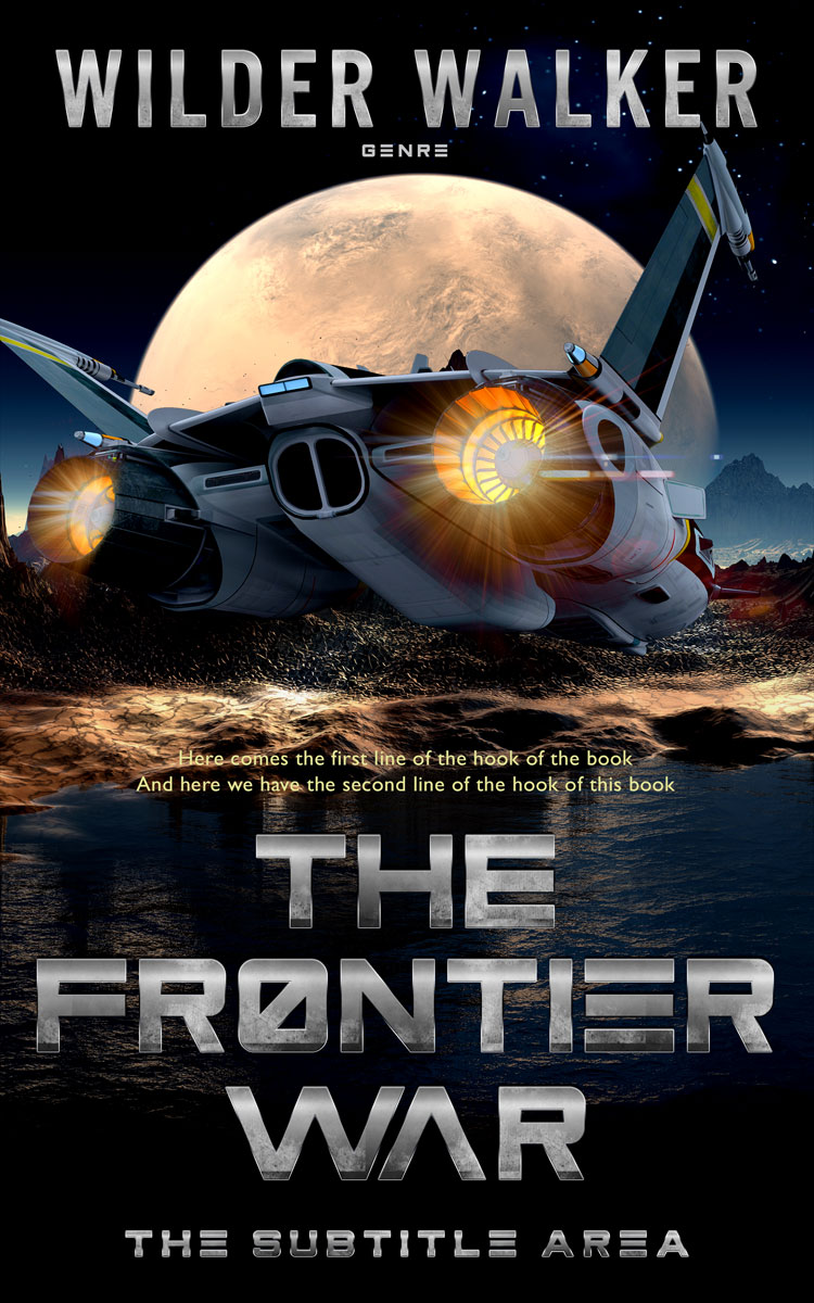 2D view of Premade Science Fiction Book Cover - Rodeo Dust