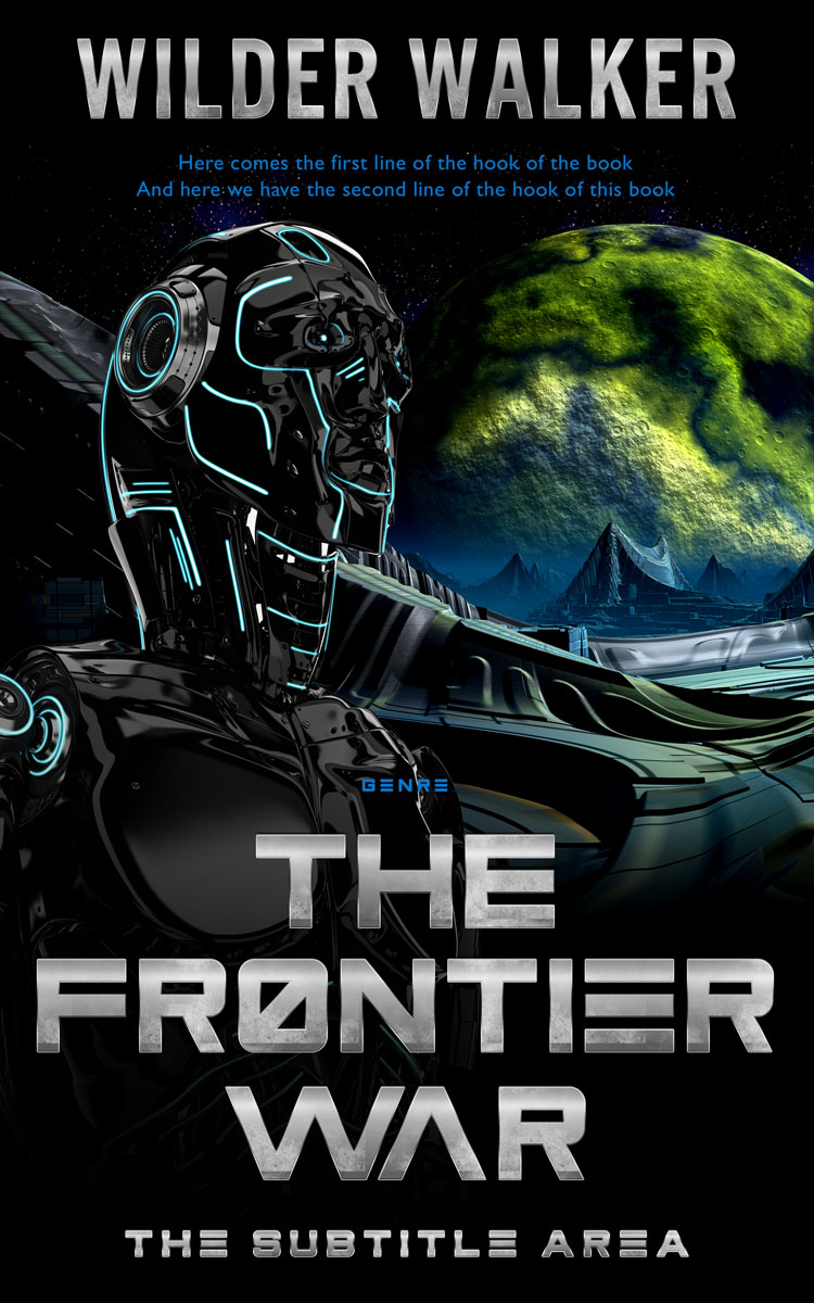 2D view of Premade Science Fiction Book Cover - Green Spring