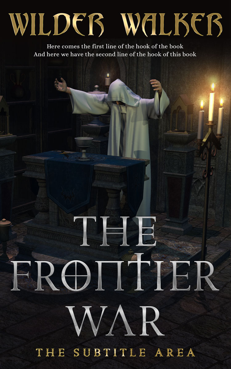 2D view of Premade Fantasy Book Cover - Woodsmoke