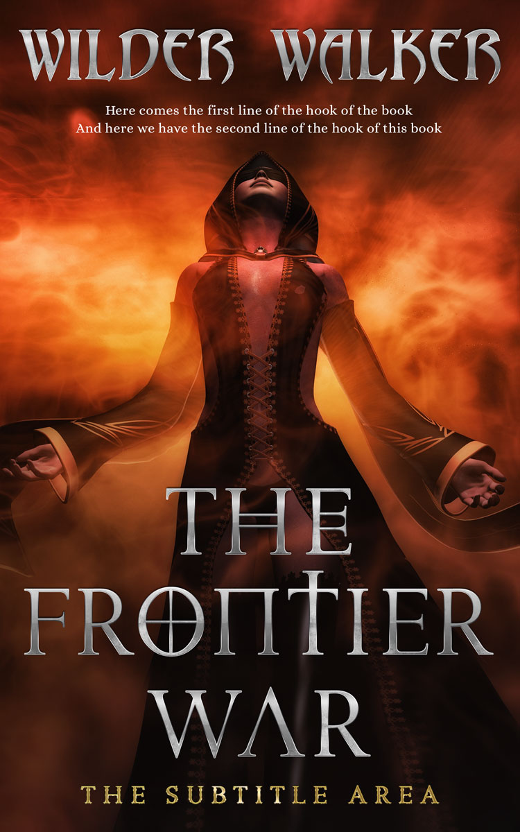 2D view of Premade Fantasy Book Cover - Sambuca