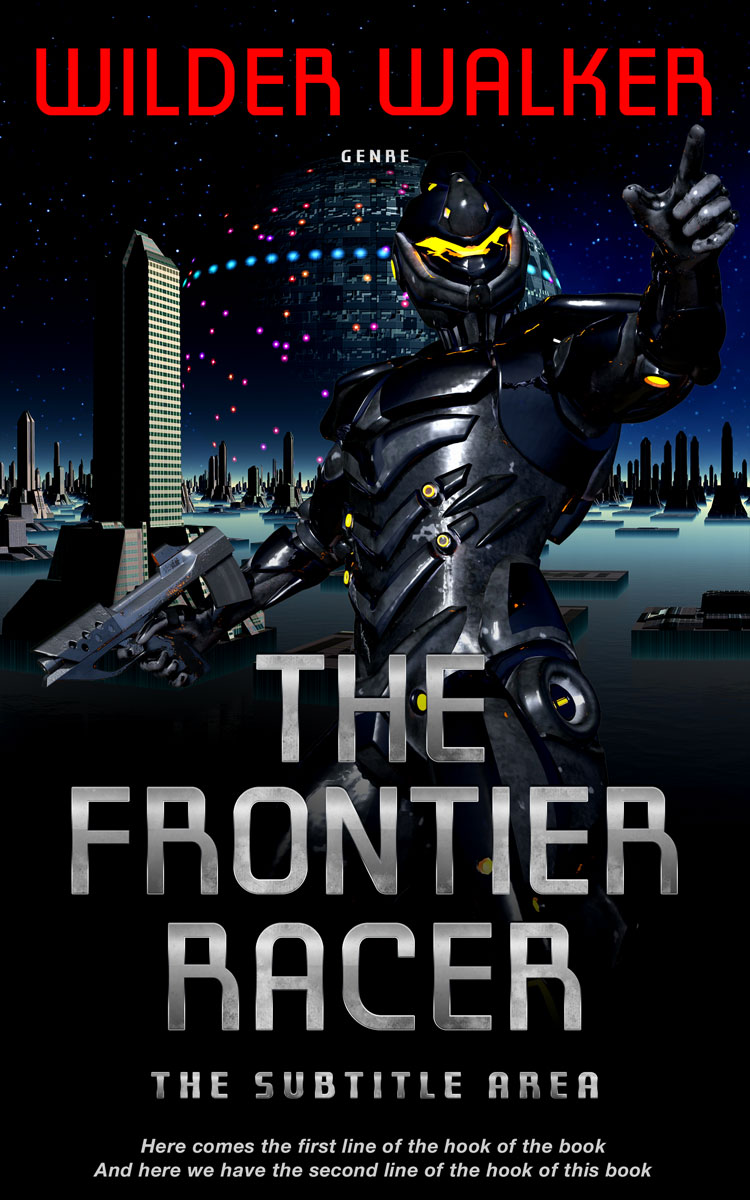 2D view of Premade Science Fiction Book Cover - Bunker