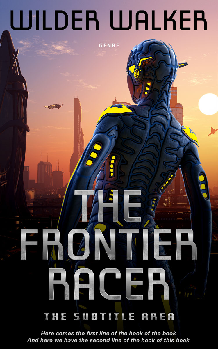 2D view of Premade Science Fiction Book Cover - Eunry