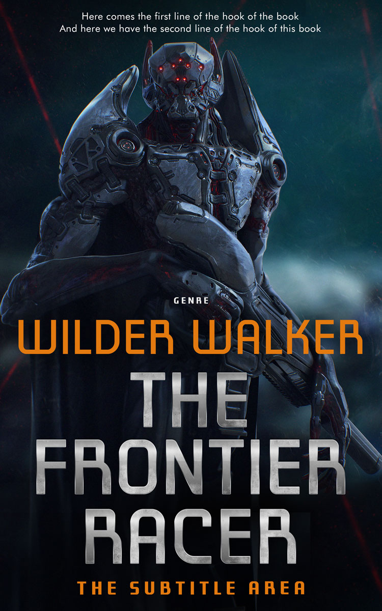 2D view of Premade Science Fiction Book Cover - Mirage