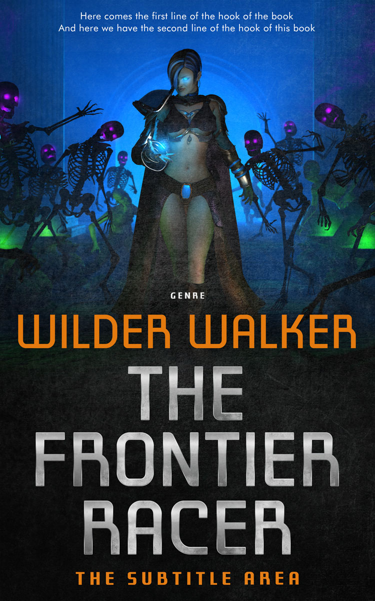 2D view of Premade Science Fiction Book Cover - Mirage