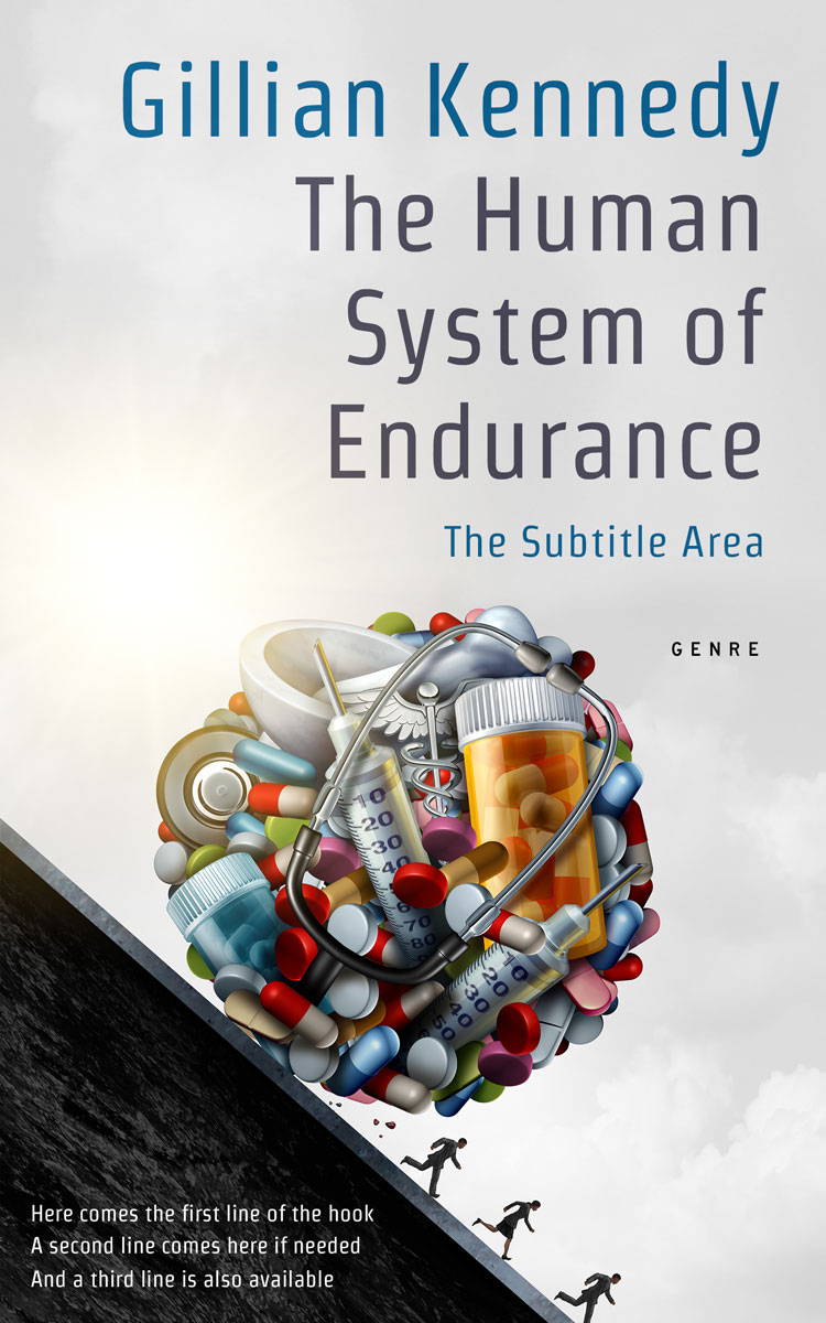 2D view of Premade Medical Book Cover - Shark