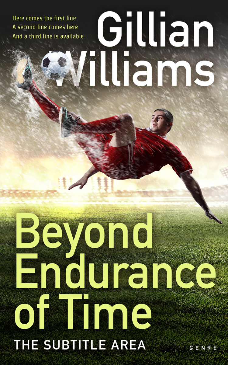 2D view of Premade Sports & Fitness Book Cover - Hampton