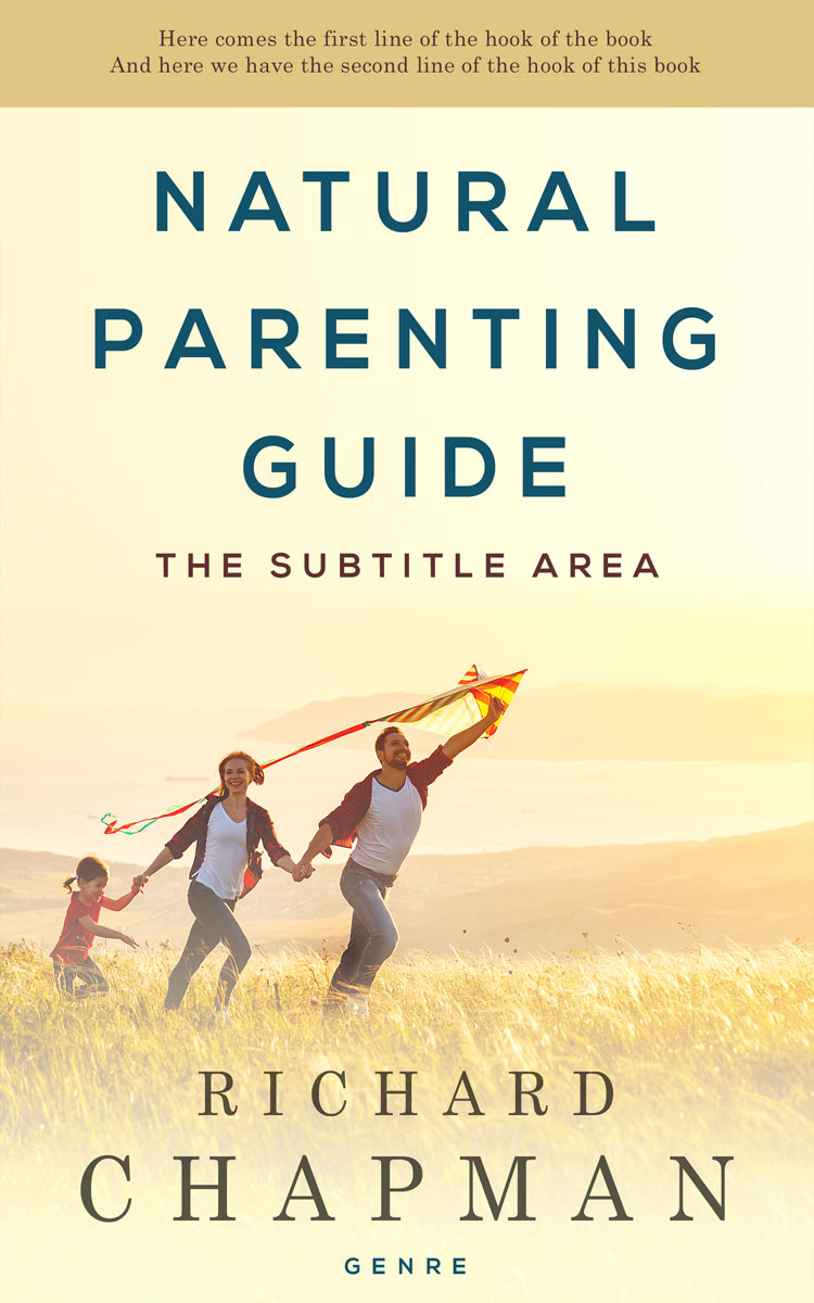 2D view of Premade Family & Parenting Book Cover - Champagne