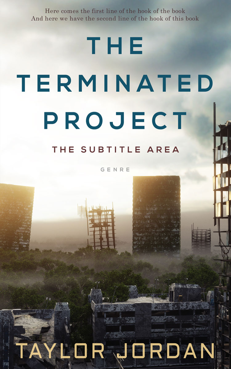 2D view of Premade Apocalyptica Book Cover - Swirl