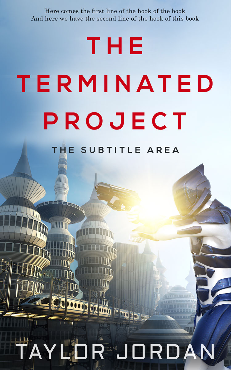 2D view of Premade Science Fiction Book Cover - Geyser