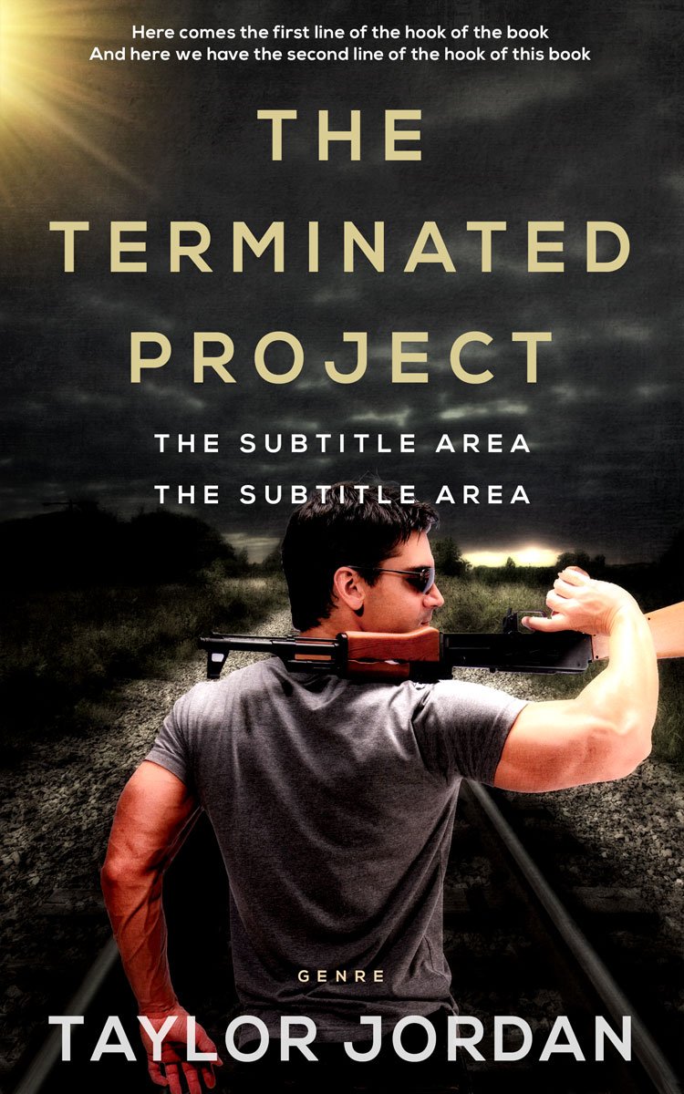 2D view of Premade Mystery & Thriller & Suspense Book Cover - Cod Gray