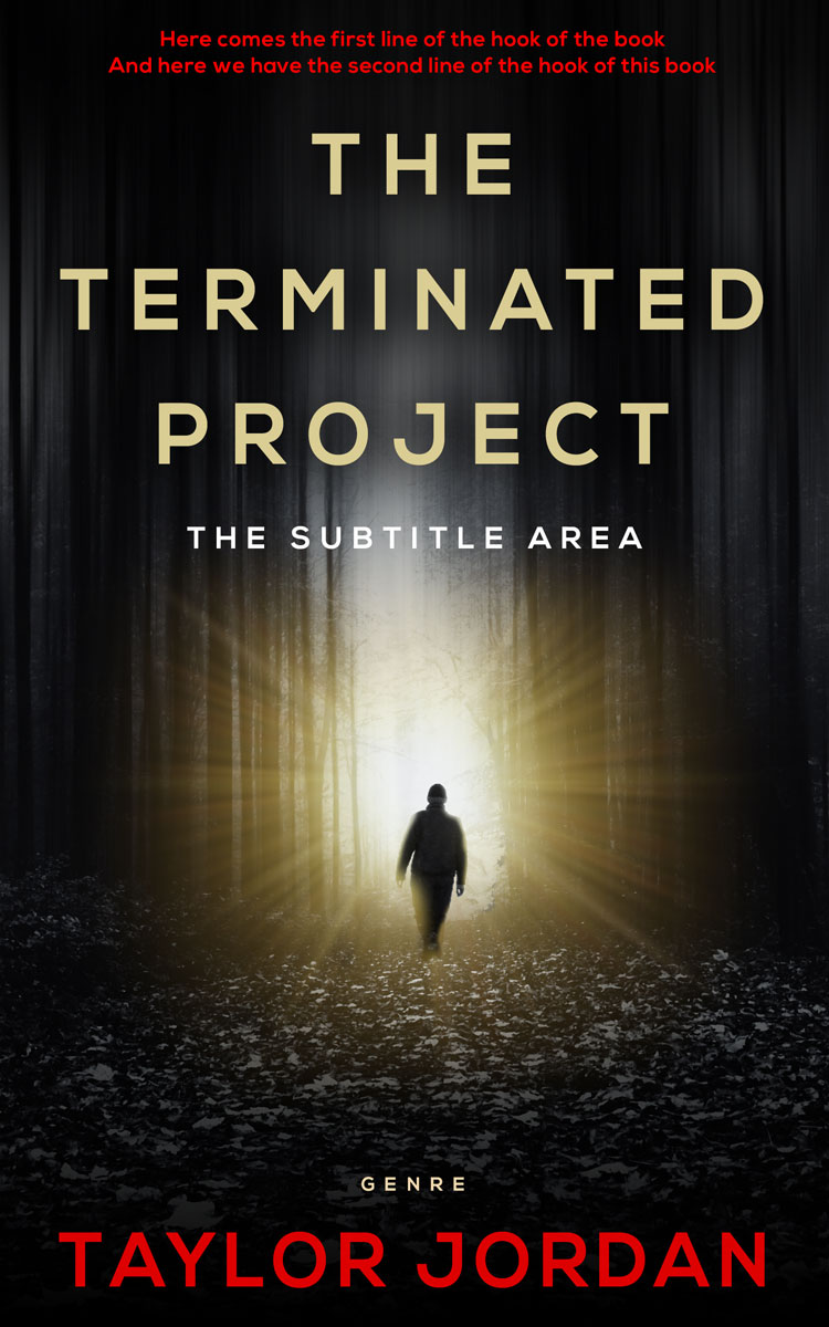 2D view of Premade Mystery & Thriller & Suspense Book Cover - Cod Gray