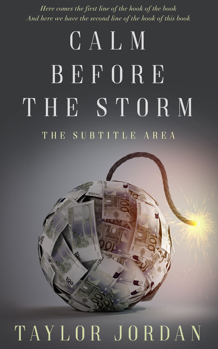 2D view of Premade Business Book Cover - Tundora