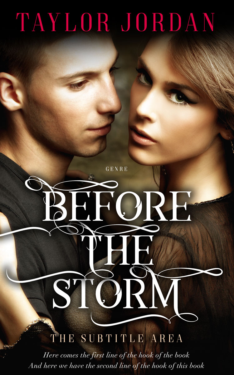 2D view of Premade Romance Book Cover - Tan