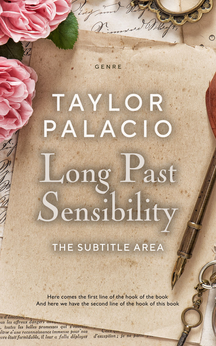 2D view of Premade Romance Book Cover - Indian Khaki