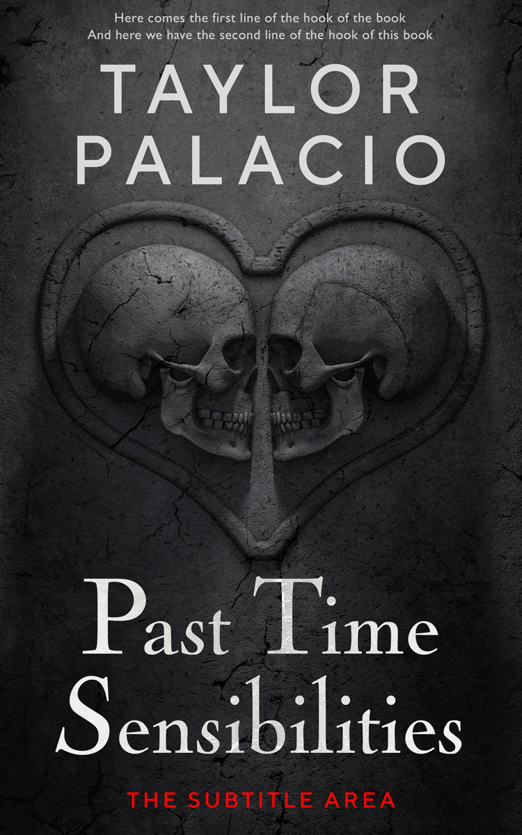 2D view of Premade Horror Book Cover - Shark