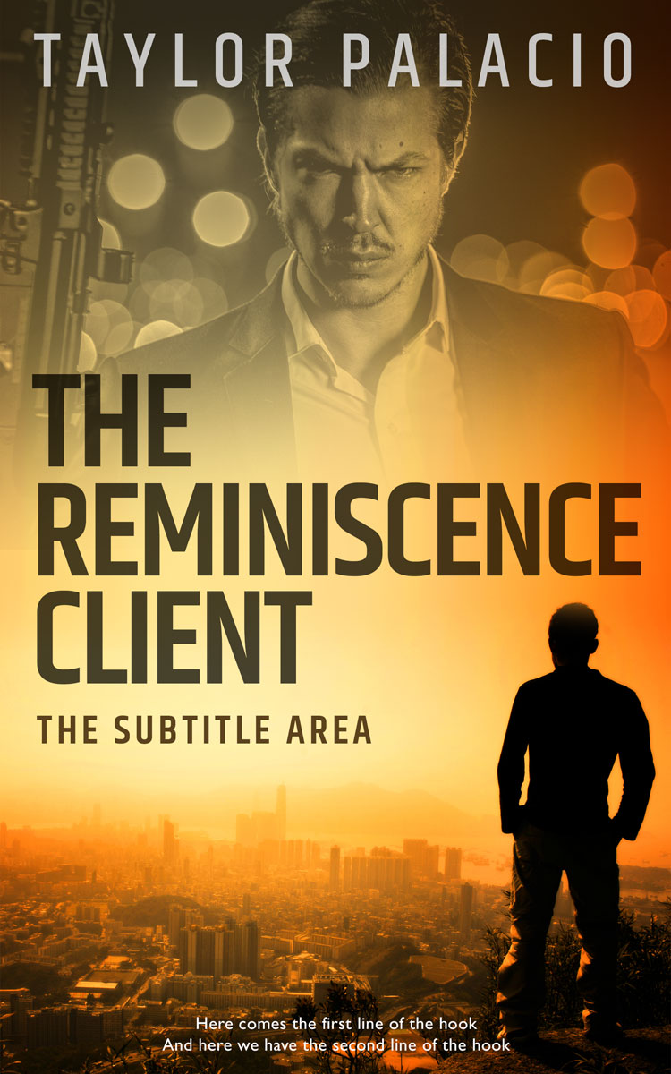 2D view of Premade Mystery & Thriller & Suspense Book Cover - Copper