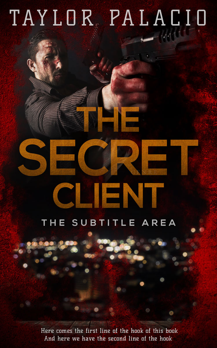 2D view of Premade Mystery & Thriller & Suspense Book Cover - Coffee Bean