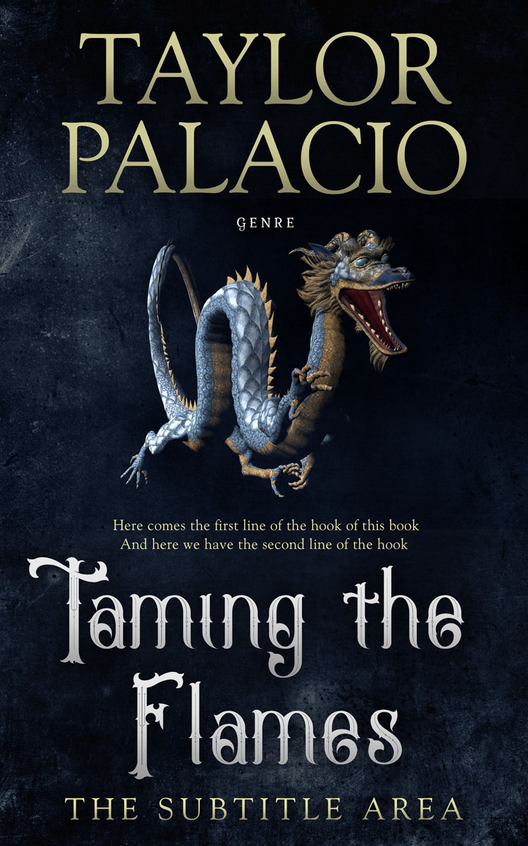 2D view of Premade Fantasy Book Cover - Vulcan