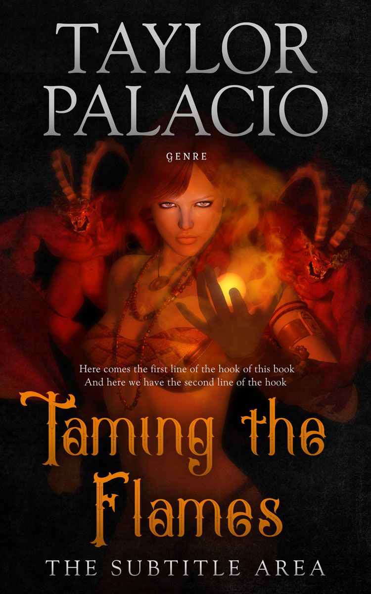 2D view of Premade Fantasy Book Cover - Tuscany