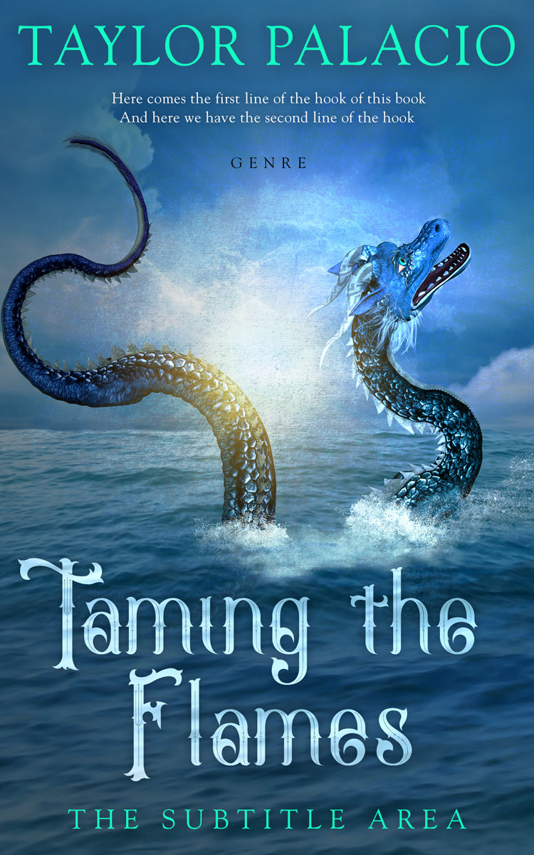 2D view of Premade Fantasy Book Cover - Chambray