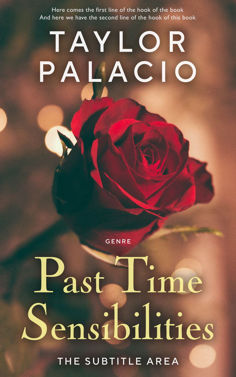 2D view of Premade Romance Book Cover - Taupe