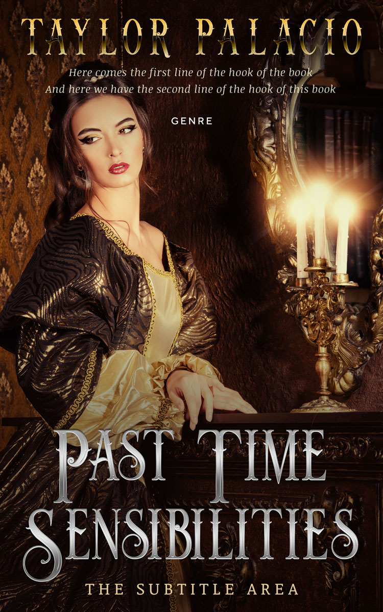 2D view of Premade Historical Book Cover - Indian Khaki