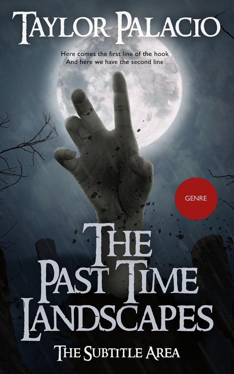 2D view of Premade Horror Book Cover - Outer Space