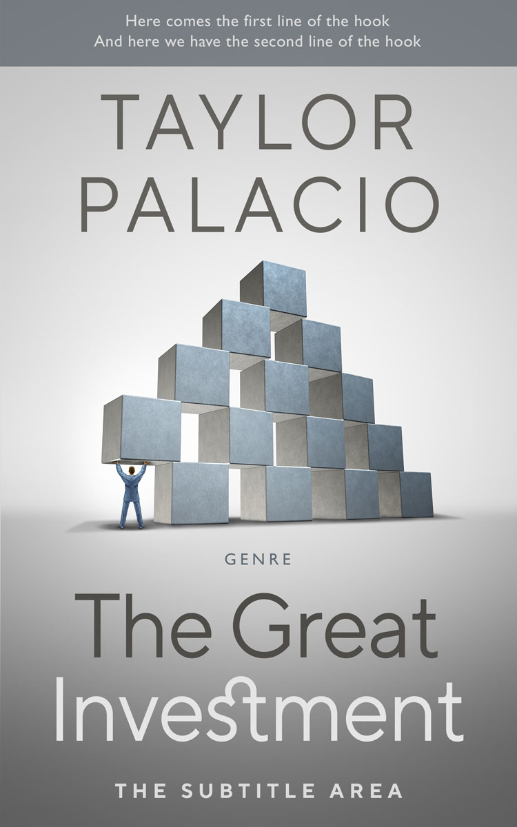 2D view of Premade Self-Improvement & Self-Help Book Cover - Iron