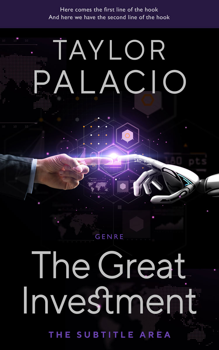 2D view of Premade Science Fiction Book Cover - Cinder