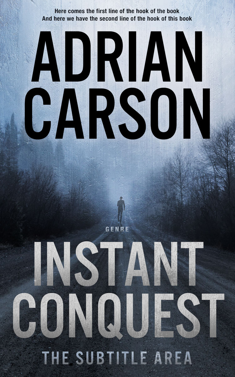 2D view of Premade Mystery & Thriller & Suspense Book Cover - Heather