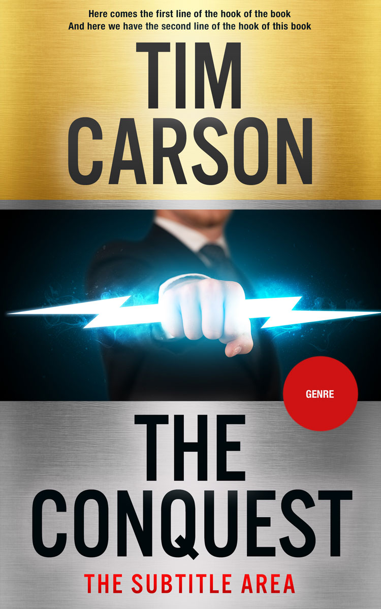 2D view of Premade Business Book Cover - Chino