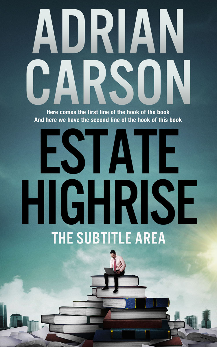 2D view of Premade Business Book Cover - Blue Bayoux