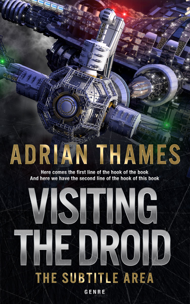 2D view of Premade Science Fiction Book Cover - Silk