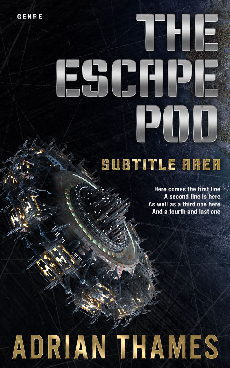 2D view of Premade Apocalyptica Book Cover - Cinder