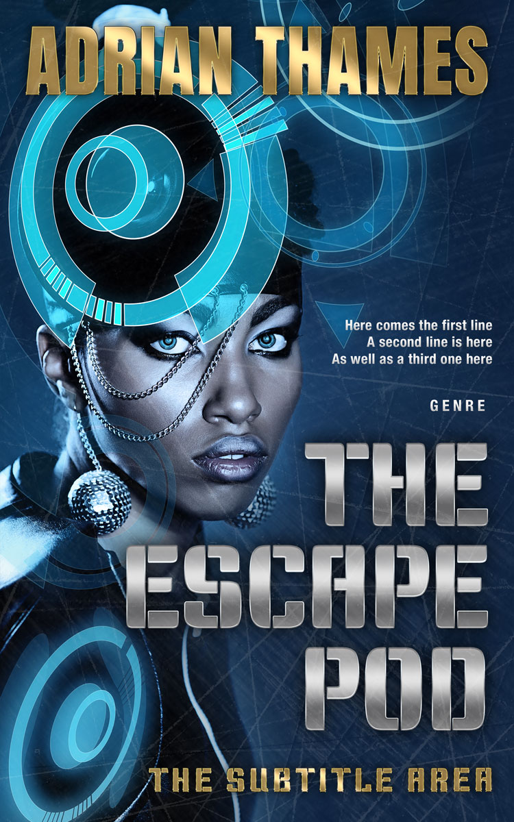 2D view of Premade Science Fiction Book Cover - Big Stone