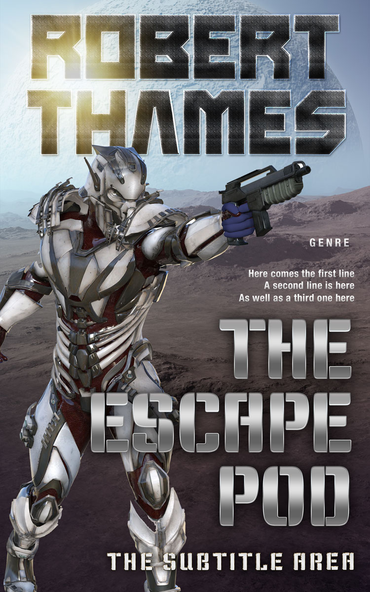 2D view of Premade Science Fiction Book Cover - Tundora