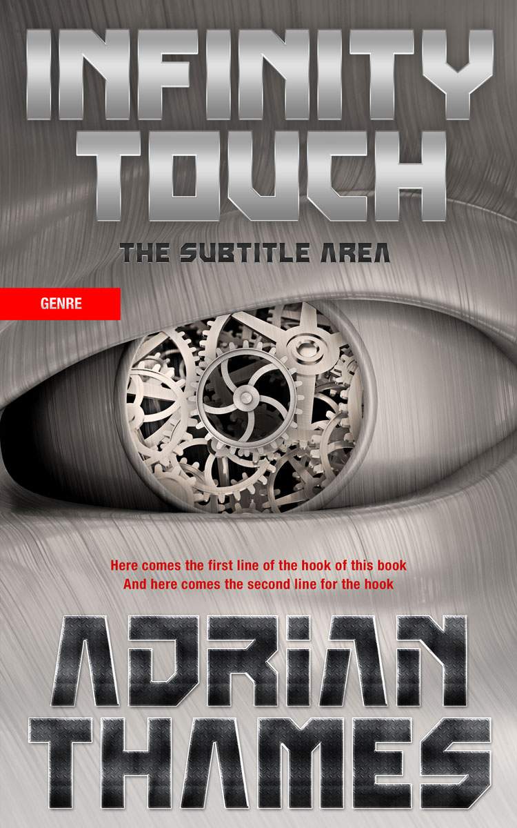 2D view of Premade Science Fiction Book Cover - Cloudy