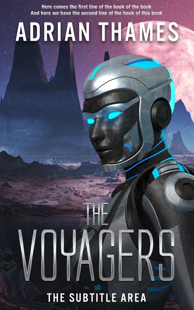 2D view of Premade Science Fiction Book Cover - Tuna